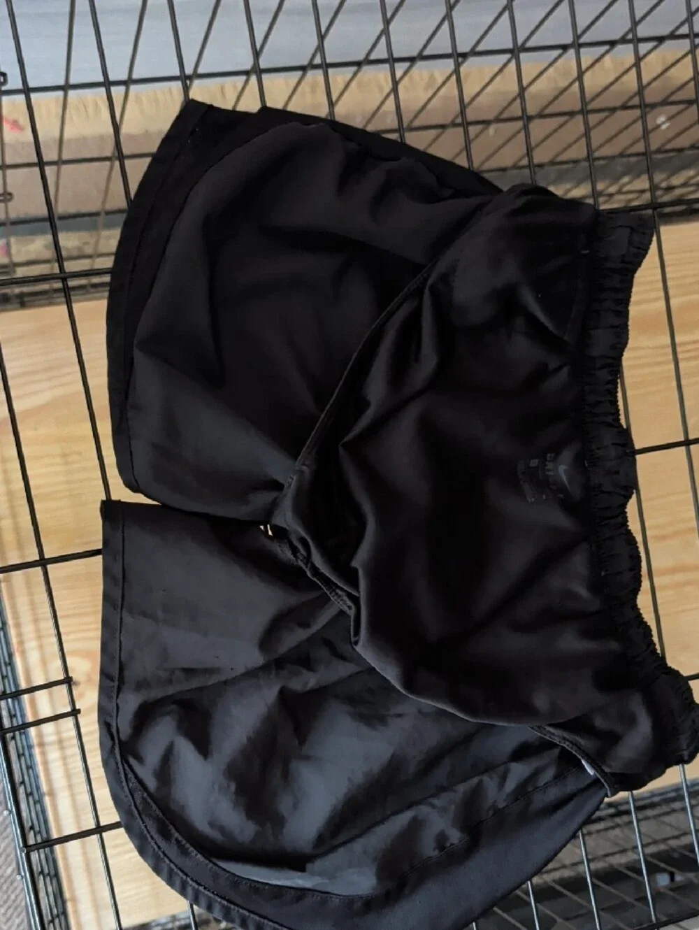 Nike Black Shorts with White Swoosh